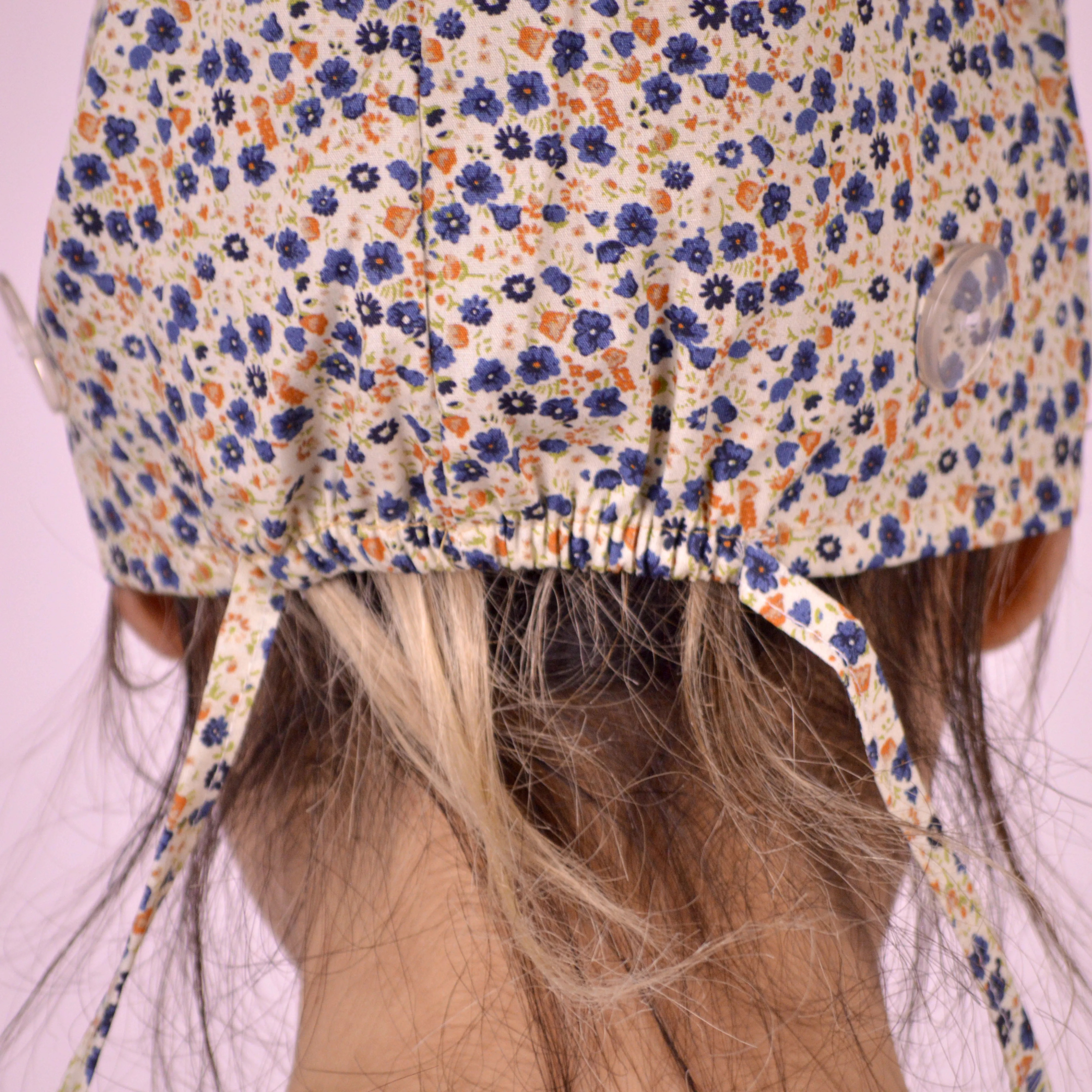 

UNISEX,scrub caps with buttons,Floral Medical bonnet,scrub caps with elastic back,Surgical cap,Nurse cap,cotton bonnet,scrubs