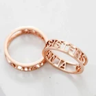 Пользовательское имя золото колько Forever Love Свадебные Кольца для пары вечность помолвка сердца и с украшением в виде кристаллов для мужчин и женщин, кольцо из нержавеющей стали, подарок