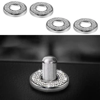 zogo for compatible with mercedes benz car inner door lock pull cover crystal car interior rod bolt accessories decals stickers