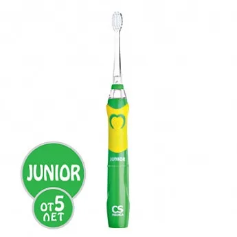 Электрическая звуковая зубная щетка CS Medica SonicPulsar CS-562 Junior (зеленая) | Бытовая
