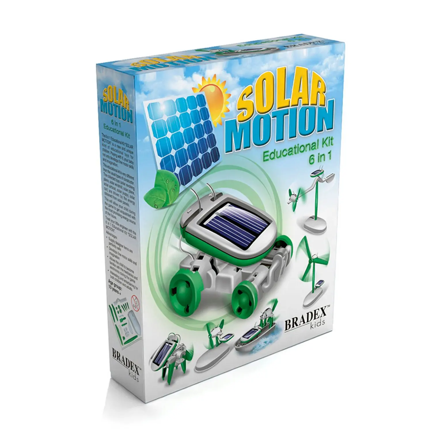 Конструктор игровой на солнечных батареях 6 в 1 Solar Motion робот электрический