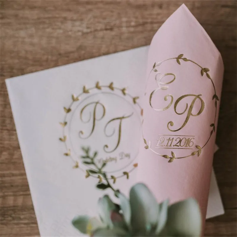 

Lunch Personalisierte Servietten, Hochzeit, Personalized Napkins, Custom Napkins, Custom Luncheon Napkins, Monogram, Gold foil p