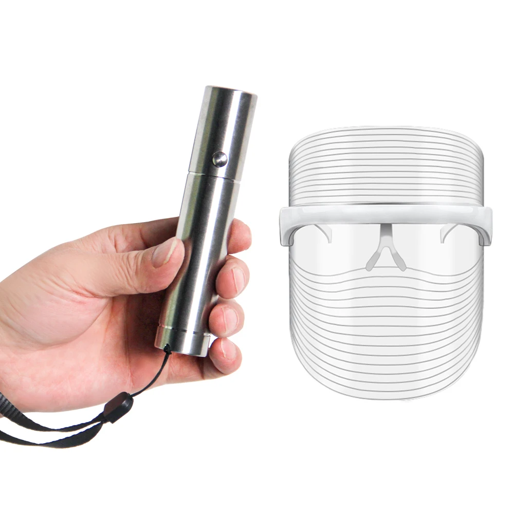 

IDEARED светильник Pdt 3 цветные фотонные маски светодиодсветильник лампа для терапии 660 нм 850 нм Омолаживающая красная светодиодная лицевая тер...