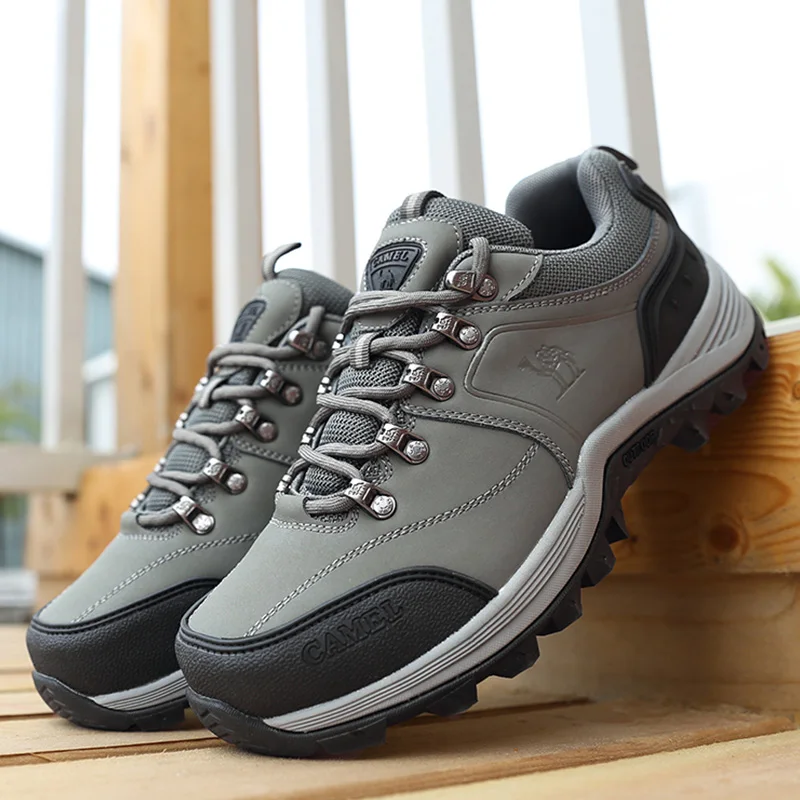 CAMEL мужская обувь для походов на открытом воздухе кожаные Нескользящие удобные
