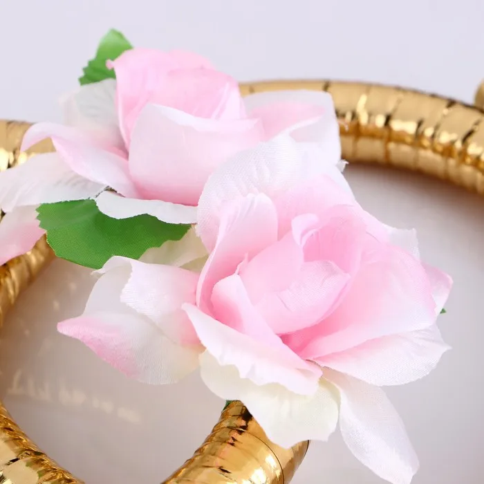 Кольца на радиатор Свадьба с розовыми цветами|Кольца| |