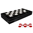 Черный Мрамор нарды шахматы шашки продувания фантастического качества Роскошный Каштан деревянные взрослый подарок развлечение настольная игра
