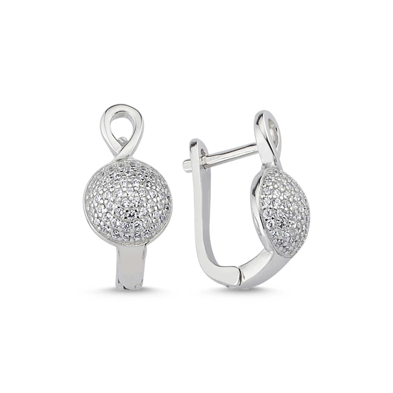

Silver 925 Sterling Zircon Stone Earrings