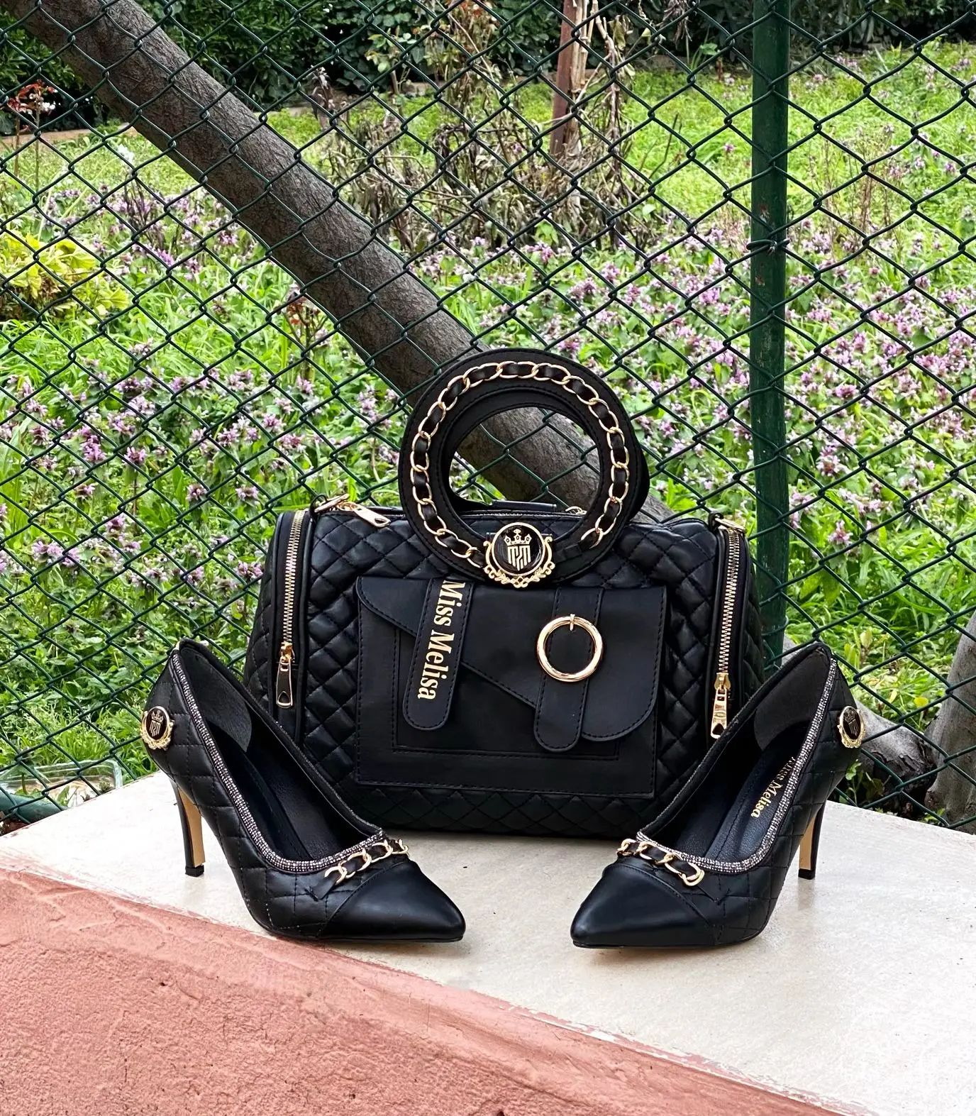 

Miss Melisa Shoe and Bag Women's Heeled Shoes and Bag set 2022 New models code T130
