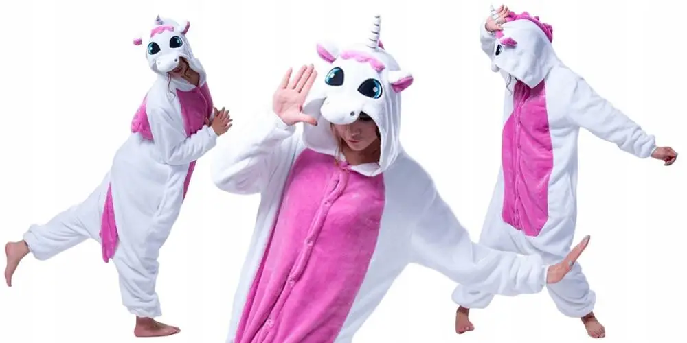 Теплая wellsoft Пижама единорог кигуруми косплей спальный комплект женская пижама |