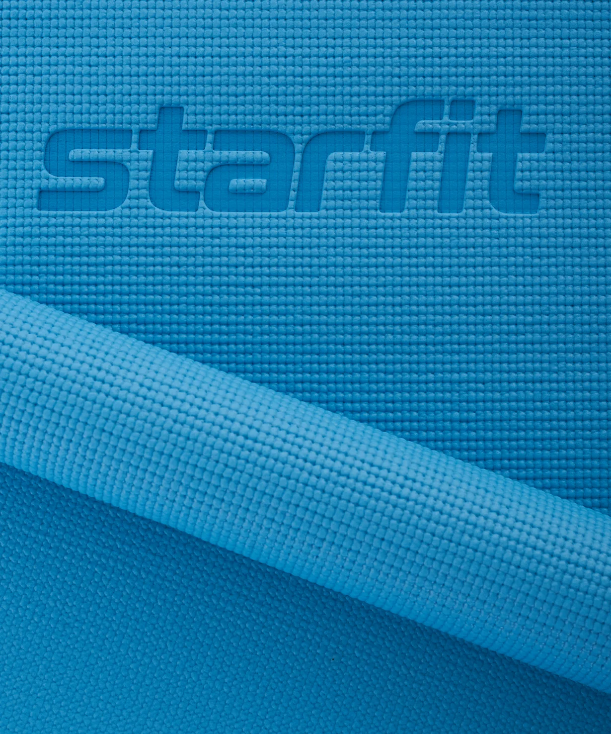 Коврик для йоги и фитнеса STARFIT Core FM-101 PVC 0 5 см 173x61 синий пастель | Спорт развлечения