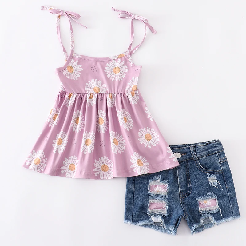 Детские летние джинсовые шорты для девочек |