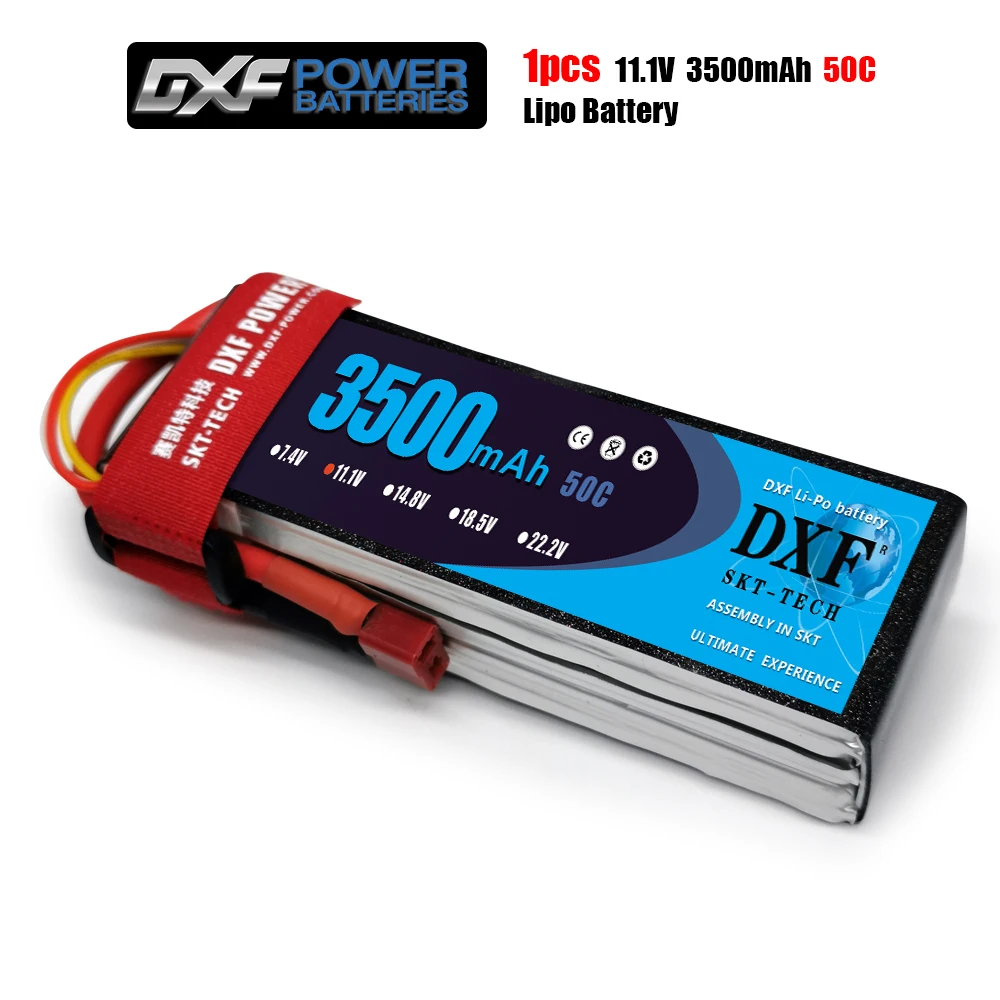 Литий-полимерный аккумулятор DXF 3500 мАч 11 1 В 50C-100C 3S XT60/DEANS/XT90/EC5 для AKKU Drone FPV грузовик