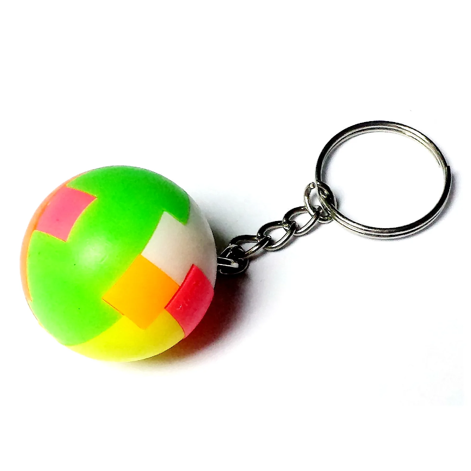 

1Pc 3cm Puzzle Ball Key Chain Easter Birthday Party Favors Game Toys Gift Pinata Bag Filler Brain Teaser Intellect educational