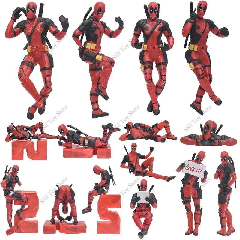 Фигурки героев Диснея Дэдпул фигурки фильма X-Men сидящая позиция мини-кукла