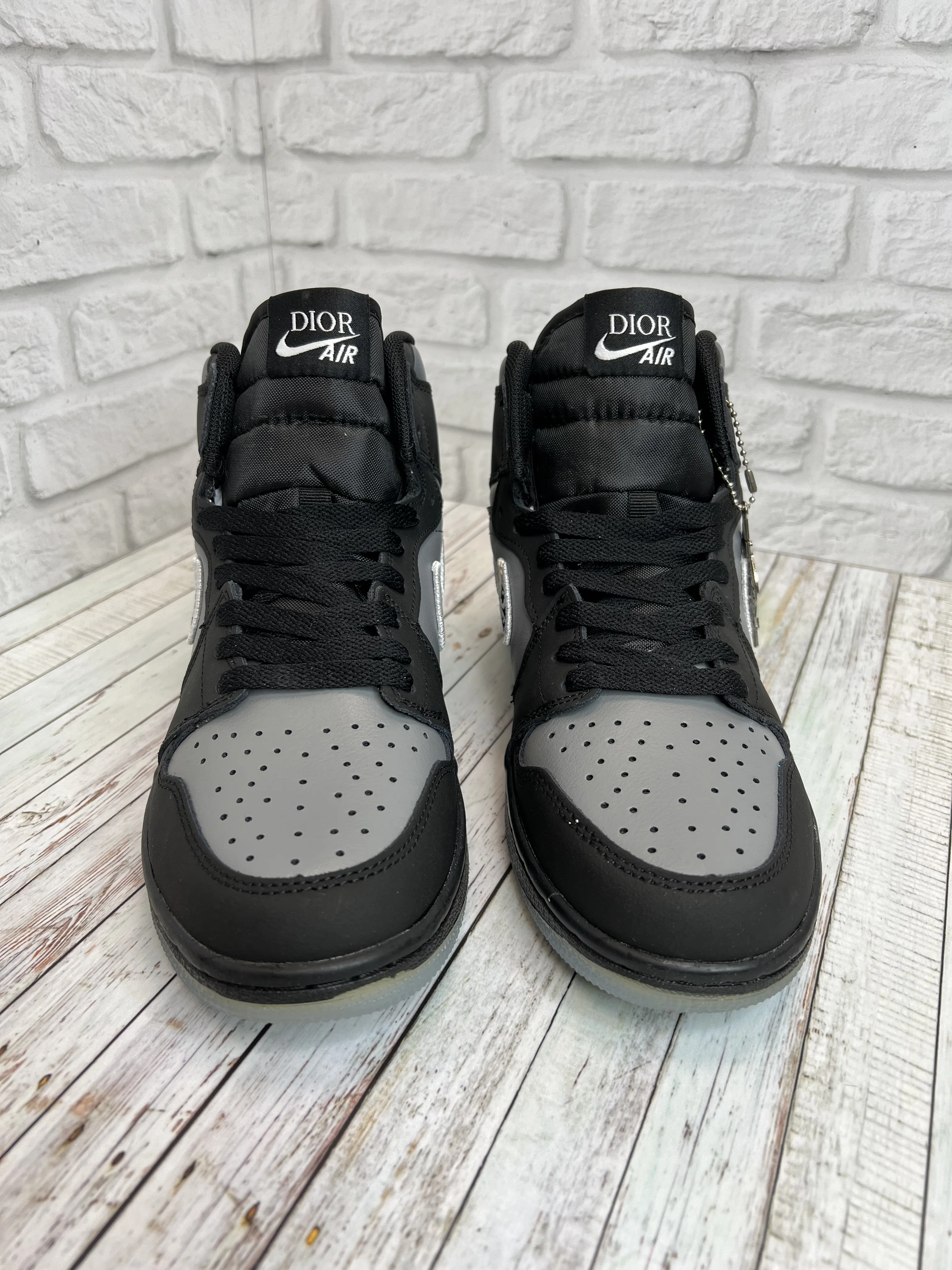 Кроссовки Nike AIR Jordan (Джордан ) мужские чёрыне с серым | Обувь