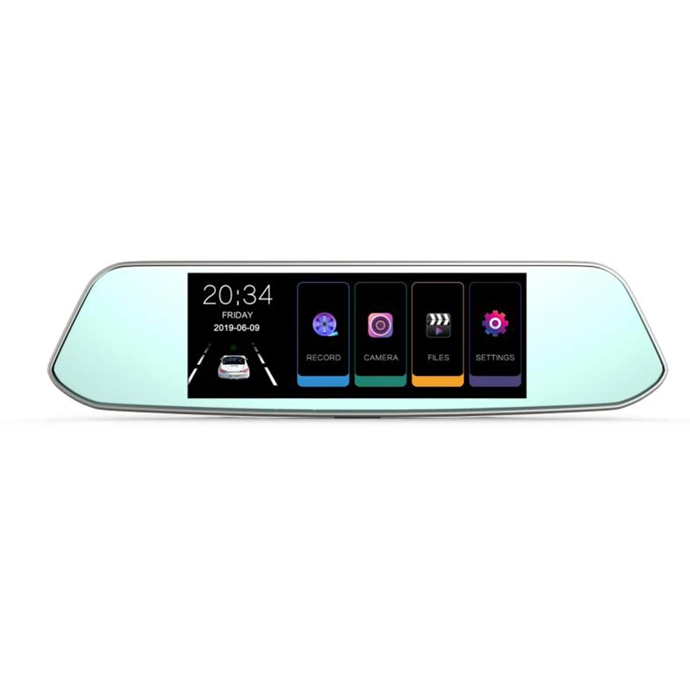

7 Inches Rearview Mirror IPS Car DVR 1080P Full HD Dual Camera Night Vision Motion Detection Dash Cam Touch Screen Registrar