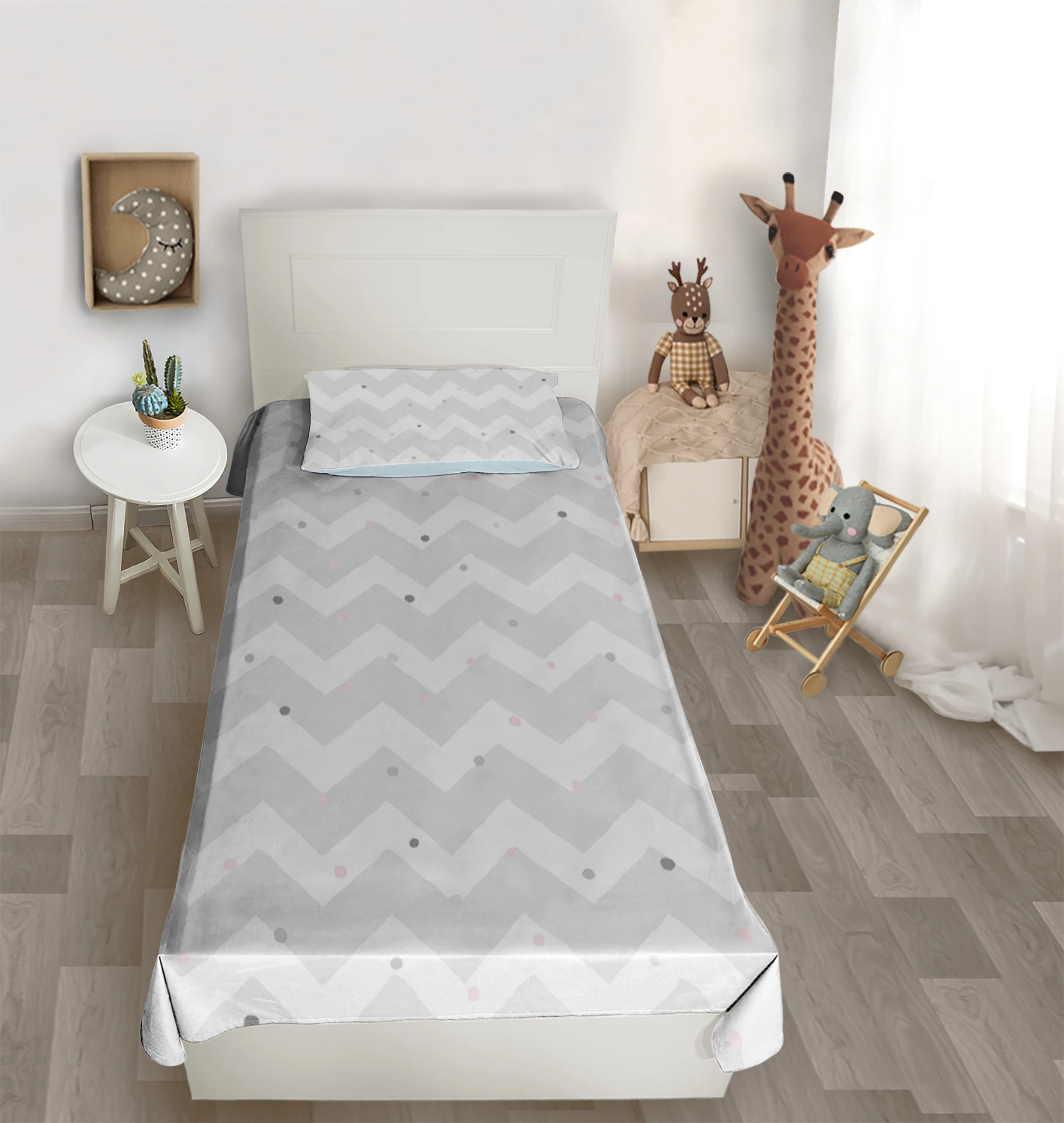 

Çocuk yatak sü gri GI yuvarlak yatak sü