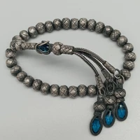 trabzon kazaz 12 mm hand knitted oxidized 1000 sterling silver prayer beads rosary tasbeeh tesbih ottoman globe cut