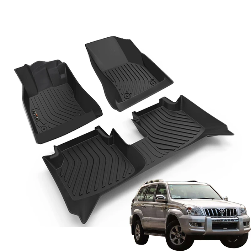 

Автомобильные резиновые коврики для Toyota Land Cruiser Prado 120 2004, женские коврики, накладки, полный комплект деталей интерьера, автомобильные аксесс...
