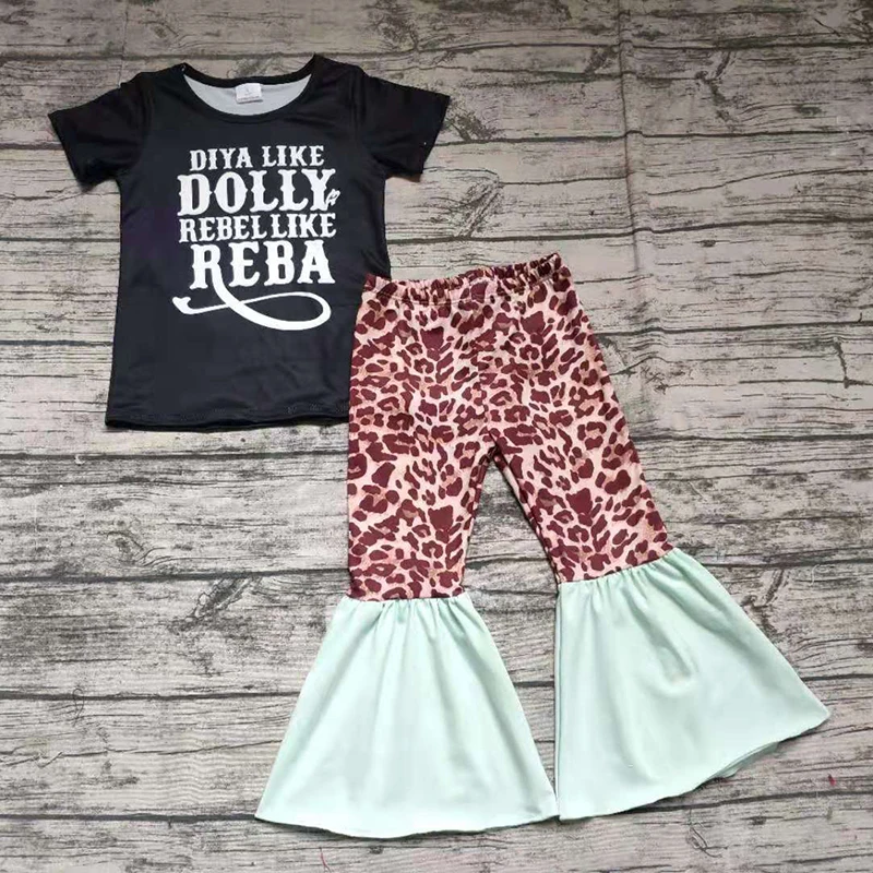 Футболка с коротким рукавом и принтом для девочек|Комплекты одежды девочек| |