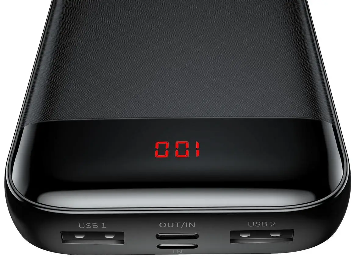 Внешний аккумулятор Baseus Mini Cu Digital Display Power Bank 20000 mAh PPAL-CKU01 (Black) | Мобильные телефоны и