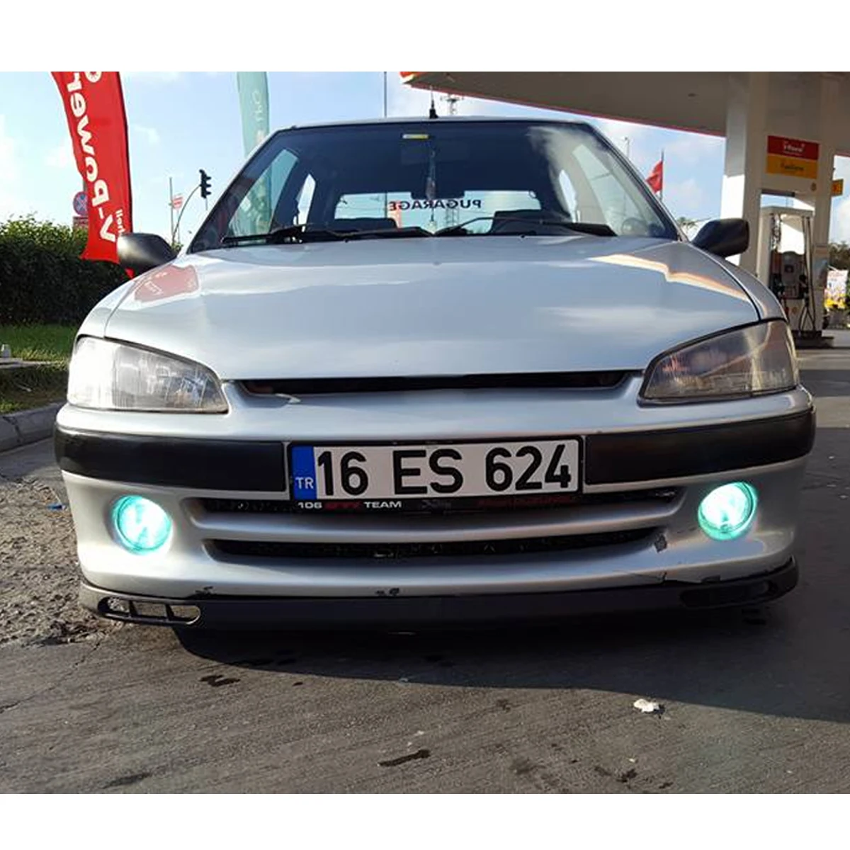 Для Peugeot 106 laguna модель передний спойлер бампера v-стиля евро Универсальный 2 шт