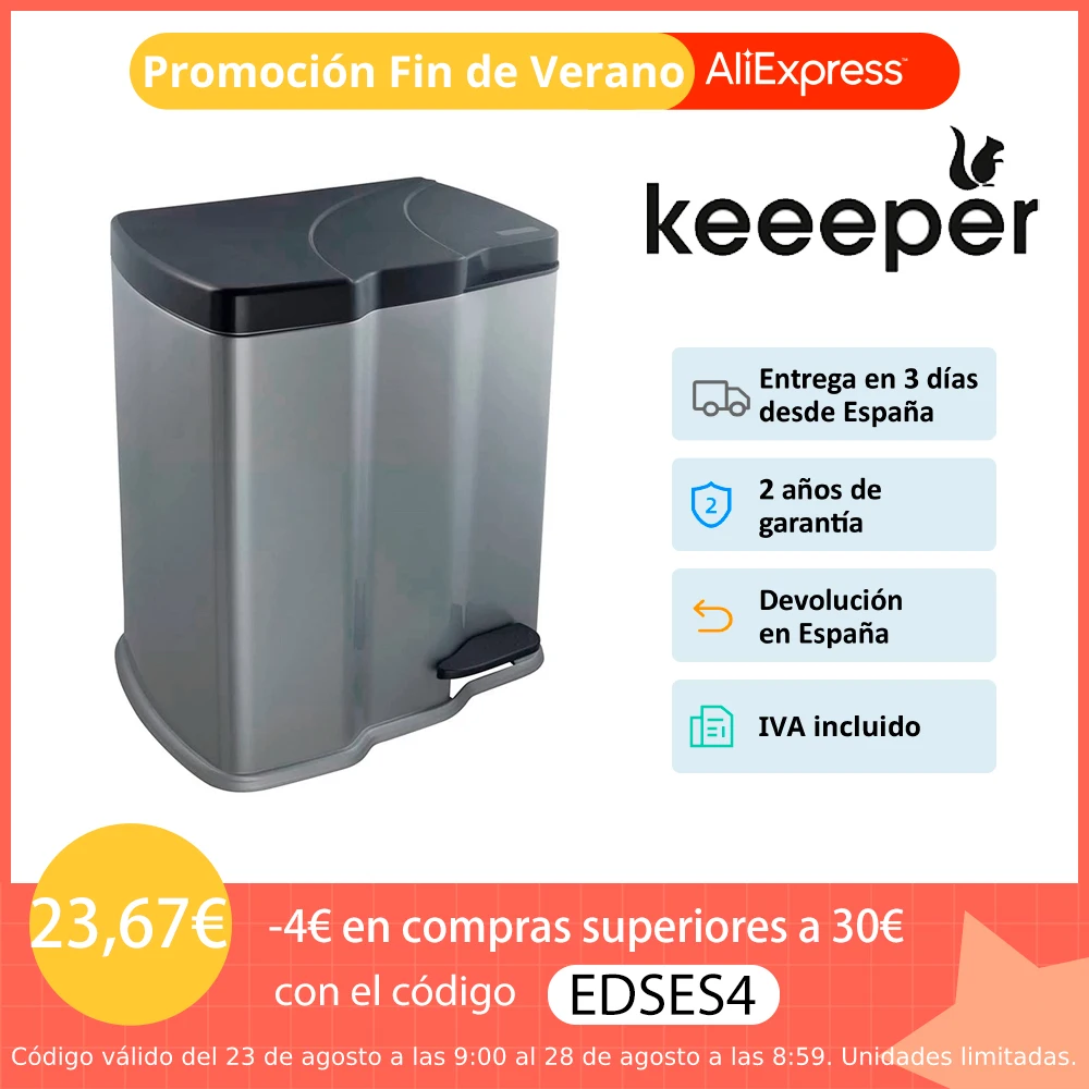 Мусорная корзина для мусора пластиковая переработка без BPA корзины с двумя