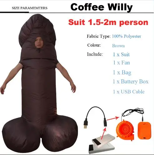 Adult brown willy Костюм на Хэллоуин для женщин, надувные костюмы динозавра для взрослых мужчин T-rex маскарадный костюм, детский веер для взрослых, управляемый - Цвет: Adult brown willy