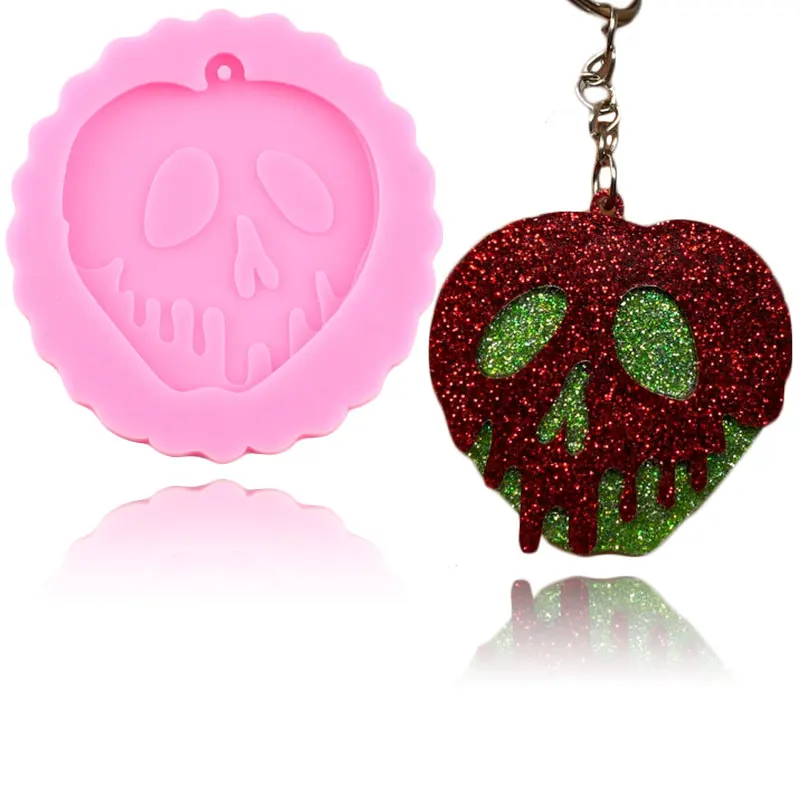 Силиконовая форма Яблоко Disney формы для брелоков из эпоксидной смолы подвеска