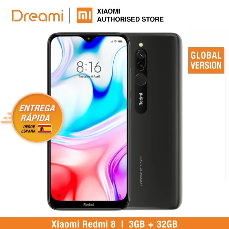 Глобальная версия Redmi 8 32 Гб rom 3 ram (последнее поступление!) redmi 832 телефон смартфон |