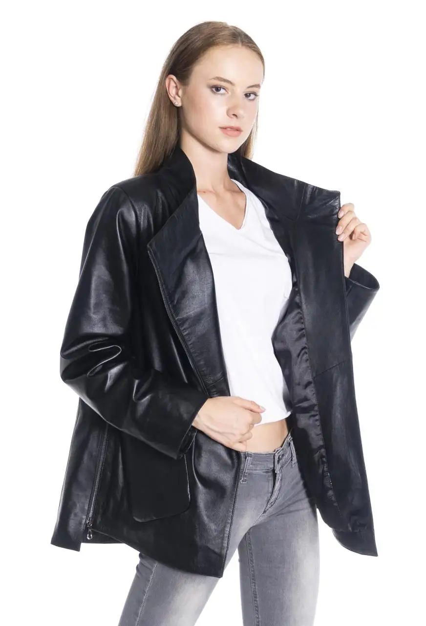 Women winter leather jacket winter Leather Jacket Genuine Real Leather Jacket leather Coat lambskin coat Female Jacket Genuine