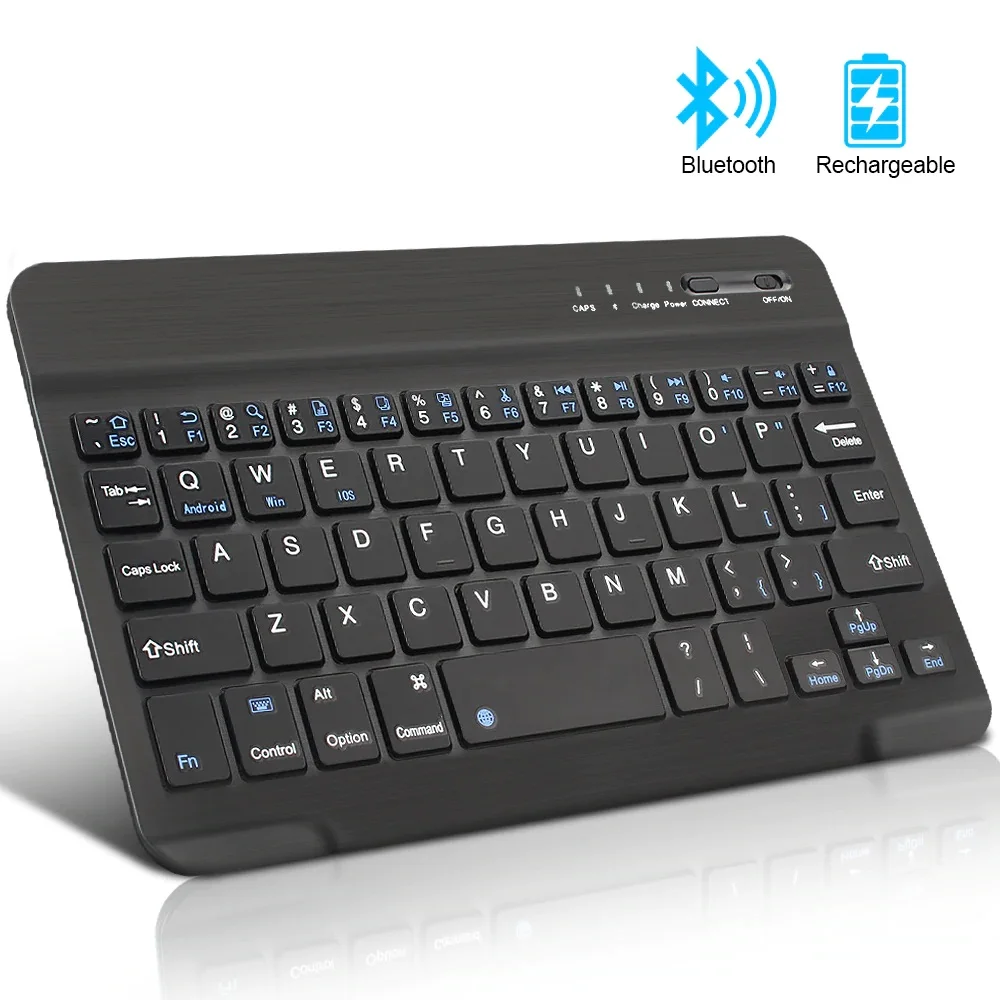 Беспроводная мини-клавиатура Bluetooth-клавиатура для iPad планшета телефона