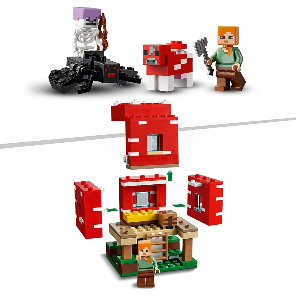 Конструктор LEGO Minecraft грибковый дом 21179 оригинал для детей Новая игрушка день