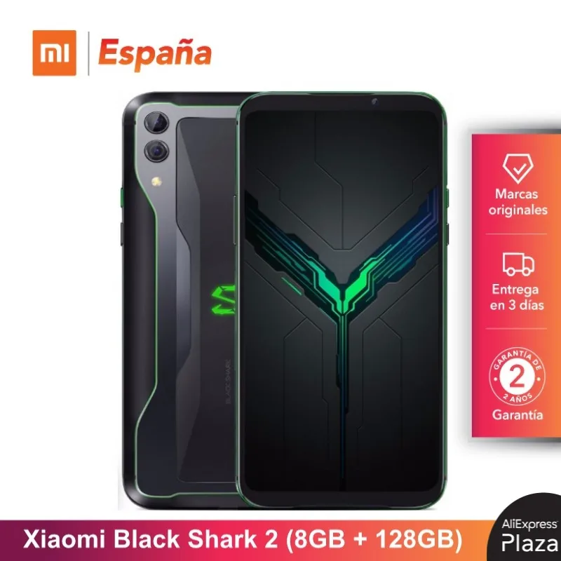 [Глобальная версия для Испании] Xiaomi Black Shark 2 (Memoria interna de 128 ГБ RAM 8 Camara dual 48MP + 12MP)