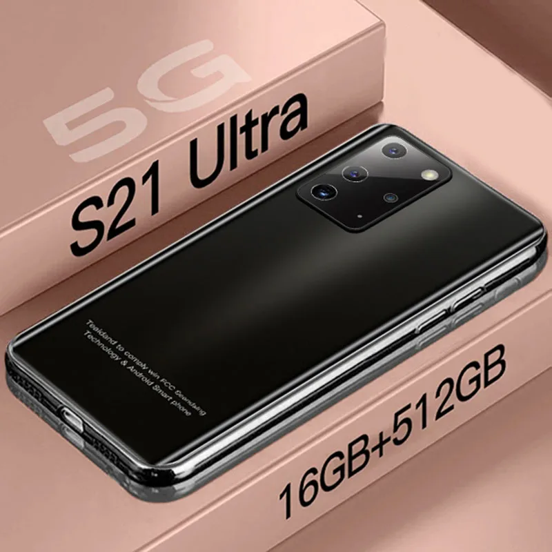 

S21 Ultra Smartphones Global Version Mobile Phones 16GB+512GB 7.2 inch Cellphones Dual Card Smart Phone