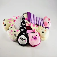 kit with 12 pares de meias de beb%c3%aas with bichinho no chocalho girl skidproof cotton socks for babies
