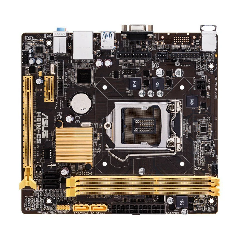 

ASUS H81M-CS Motherboard 1150 Motherboard DDR3 Intel H81 16GB PCI-E X16 USB3.0 Micro ATX Support Core i7-4770 i5-4670 Processor