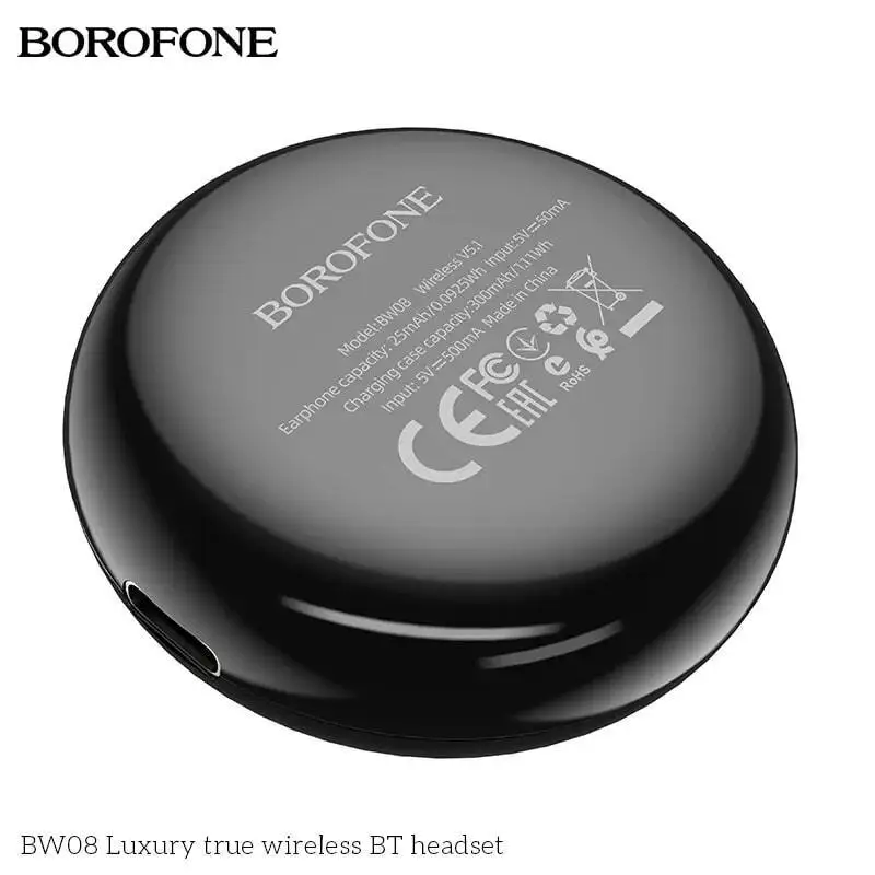 Беспроводные Bluetooth наушники Borofone BW08 (Черный) |