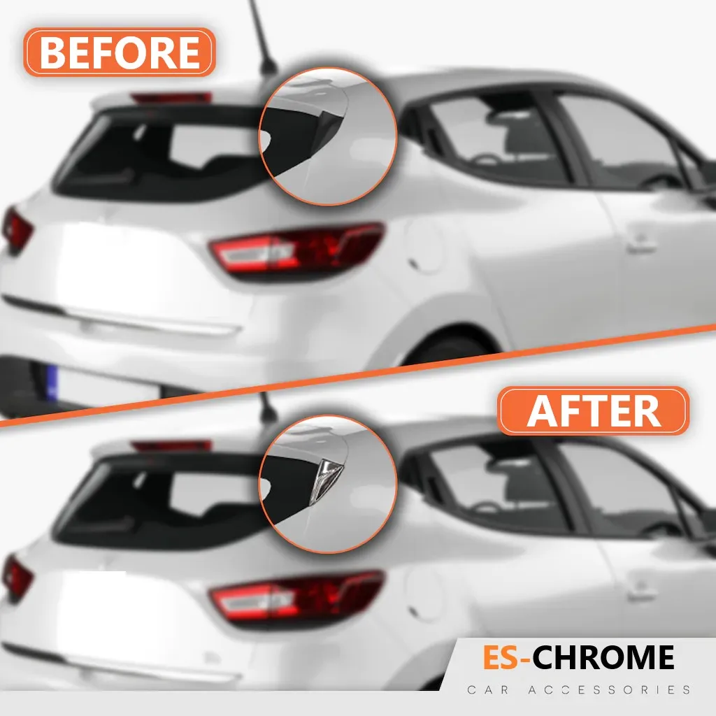 Запчасти для Renault Clio 4 2012-2018 заднее стекло кольцо треугольник хромированный