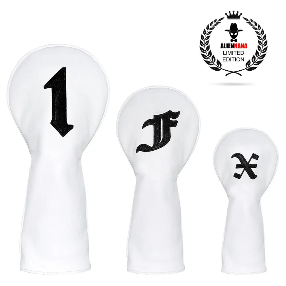 Набор головных уборов для гольф клуба Aliennana Кожаные чехлы ручной работы 1