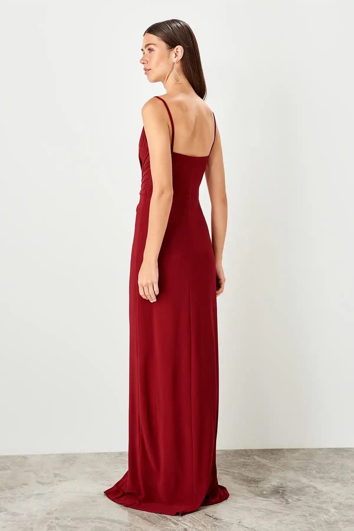 Trendyol ДРАПИРОВАННОЕ вечернее платье TPRSS19UT0099 | Свадьбы и торжества