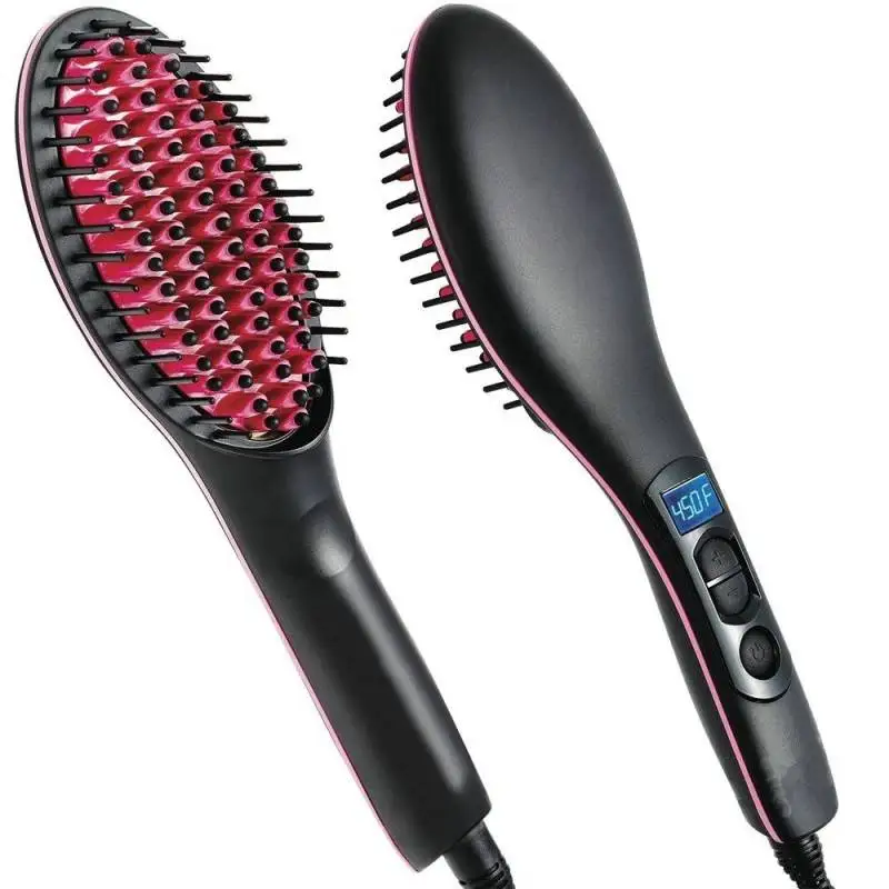Slicker brush smooth hair straightener ceramic | Красота и здоровье