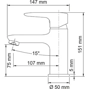 Смеситель для умывальника Wasserkraft Vils 5600 (5603) | Обустройство дома