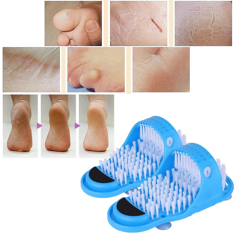 

1PC Bathroom Foot Massage Slippers Dead Skin Removal Automatically Washing Feet and Rubbing Feet Massager Foot Care Tool