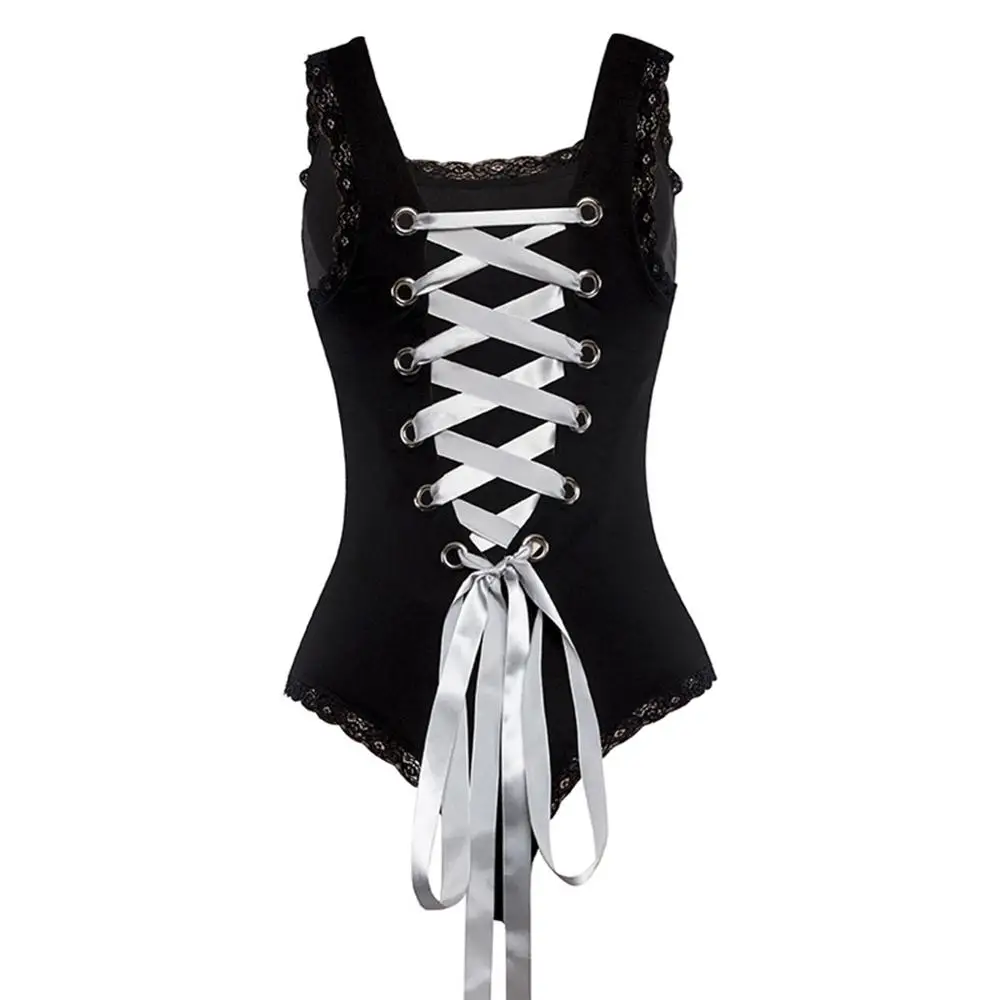 Пикантное Женское боди на шнуровке с открытой спиной и леопардовым принтом