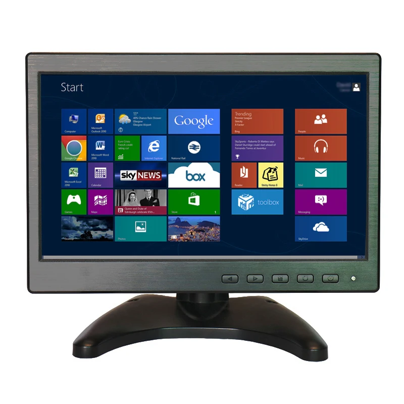 Недорогой маленький монитор 10 1 дюйма 16:10 1024x600 с AV BNC VGA HDMI USB интерфейсом|Мониторы| |
