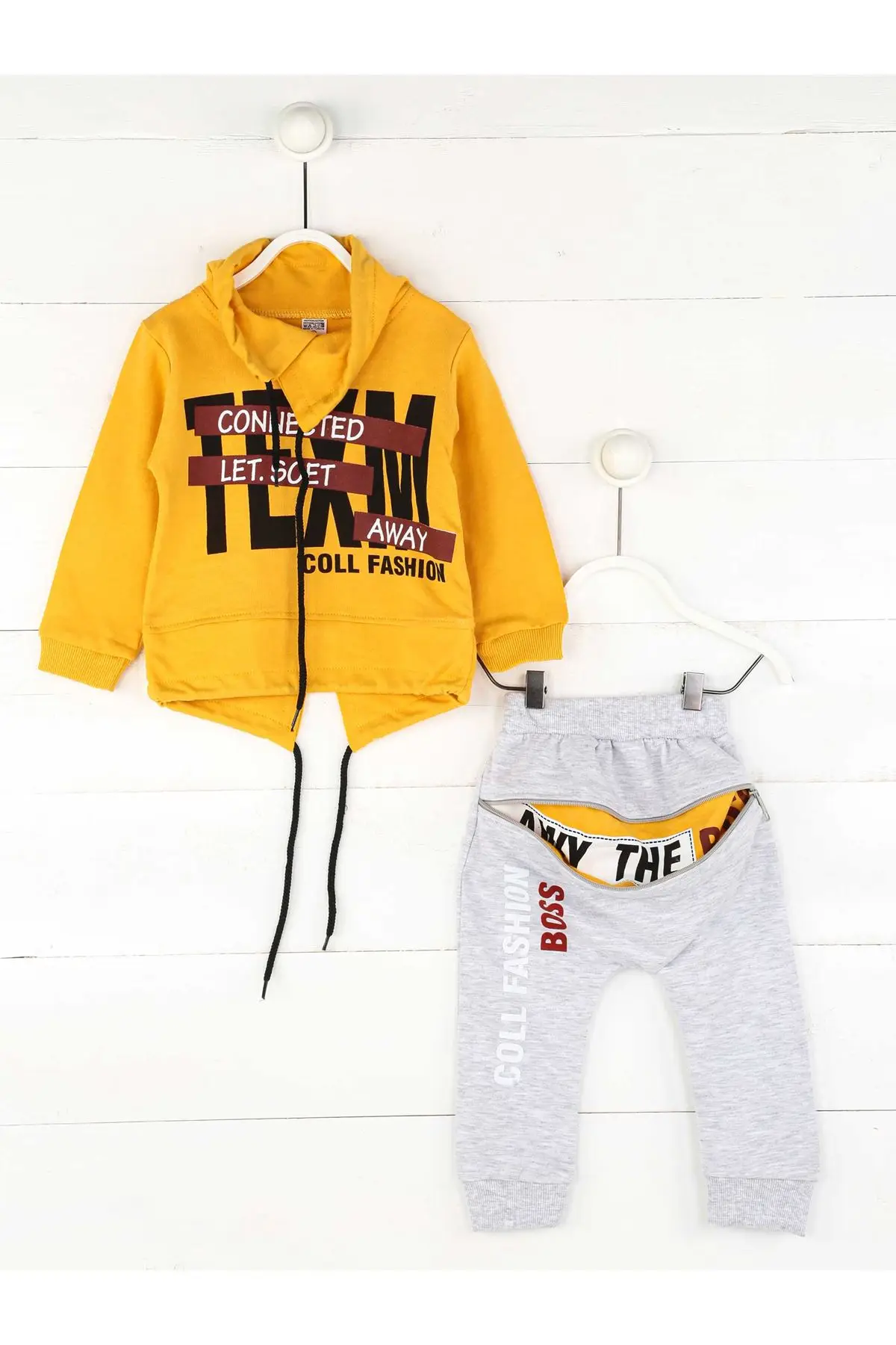 Mustard Gray Seasonal Male Child 2 li Suit | Мать и ребенок