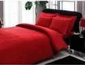 

Taç Premium Basic Red Satin Double Duvet Cover Set, Luxury Bedroom Set, Fantastic New Year's Gift