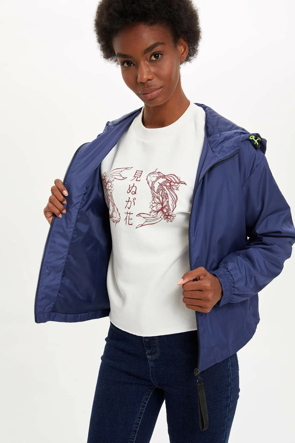 Дефакто повседневные женские спортивные пальто с капюшоном Женские