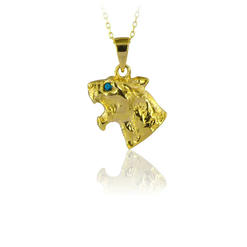 

Tiger Head Necklace 925 Sterling Silver Unisex Tiger Necklace